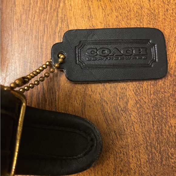 COACH 1973 Vintage Classic Black Leather Crossbody Bag Laptop Briefcase Valise - Picture 4 of 12